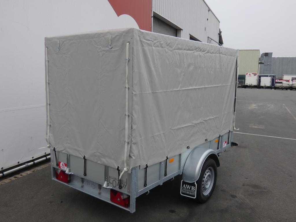 Loady Bakwagen enkelas 250x130cm 750kg